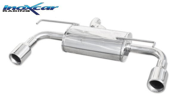 INOX CAR - POSTERIORE CON USCITA DIAM.102 DX+SX VOLKSWAGEN GOLF 4 R32 4 MOTION (240CV) 2001-2004