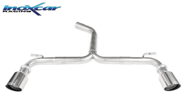 INOX CAR - TERMINALE DUPLEX SENZA SIELNZIATORE CON USCITA DIAM.102 RACING VOLKSWAGEN GOLF 7 2.0 GTD (184CV) 2013