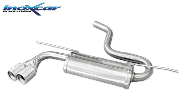 INOX CAR - POSTERIORE CON USCITA 2 X DIAM. 80 VOLKSWAGEN GOLF 7 1.4 TSI (140-150CV) 2012-2014