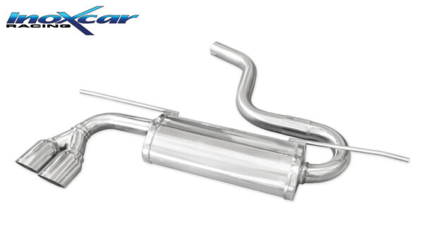 INOX CAR - POSTERIORE CON USCITA 2 X DIAM. 80 RACING VOLKSWAGEN GOLF 7 1.4 TSI (140-150CV) 2012-2014