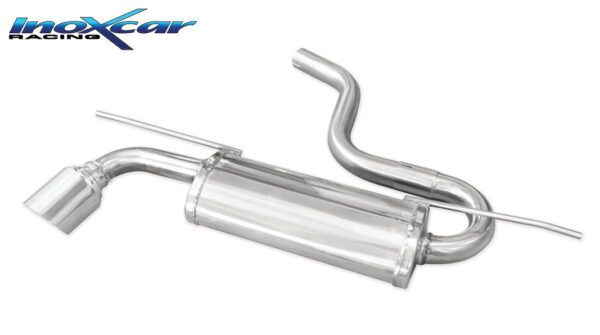 INOX CAR - POSTERIORE CON USCITA DIAM.102 RACING VOLKSWAGEN GOLF 7 1.6 TDI (105CV)