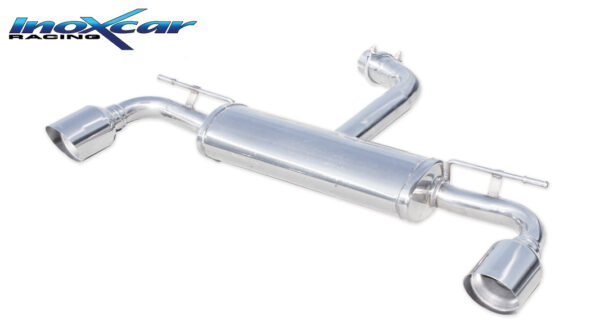 INOX CAR - POSTERIORE CON USCITA DIAM. 102 RACING DX+SX VOLKSWAGEN GOLF 7 2.0 TSI GTI CLUBSPORT (265CV-310CV) 2016