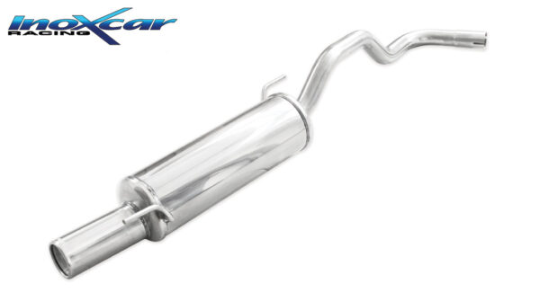INOX CAR - POSTERIORE CON USCITA SINGOLA DIAM.80 VOLKSWAGEN POLO (TYPE 6N/6N2) 1.3 (50CV) 1994-2001