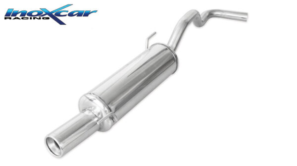 INOX CAR - POSTERIORE CON USCITA SINGOLA DIAM.80 VOLKSWAGEN POLO (TYPE 6N/6N2) 1.4 (60CV) 1994-2001