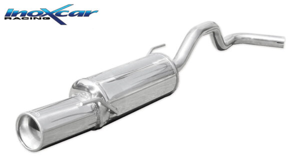 INOX CAR - POSTERIORE CON USCITA SINGOLA DIAM.102 VOLKSWAGEN POLO (TYPE 6N/6N2) 1.4 16V (101CV) 1999-2001