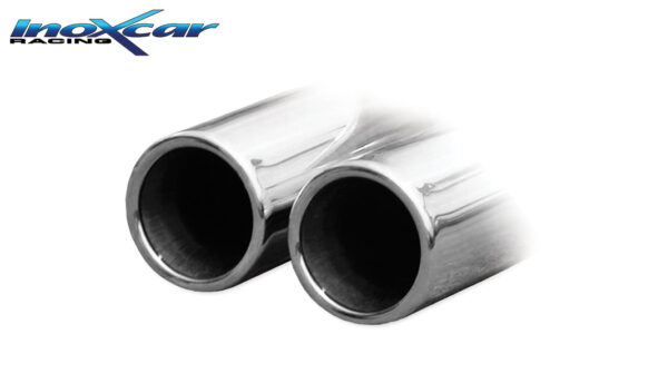INOX CAR - POSTERIORE CON USCITA 2 x DIAM.80 VOLKSWAGEN POLO (TYPE 6N/6N2) 1.6 GTI (125CV) 1999-2001