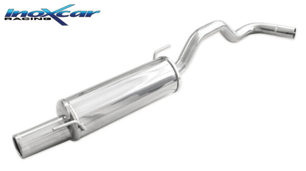INOX CAR - POSTERIORE CON USCITA SINGOLA DIAM.80 VOLKSWAGEN POLO (TYPE 6N/6N2) 1.6 GTI (125CV) 1999-2001