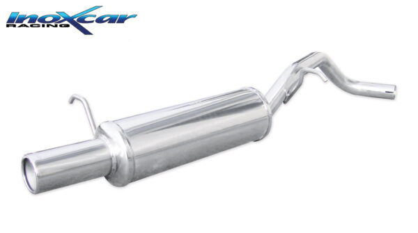 INOX CAR - POSTERIORE CON USCITA SINGOLA DIAM. 80 VOLKSWAGEN POLO (TYPE 9N) 1.4 SPORTLINE (80CV) 2006-2008