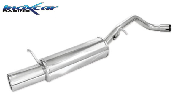 INOX CAR - POSTERIORE CON USCITA SINGOLA DIAM.102 VOLKSWAGEN POLO (TYPE 9N) 1.9 TDI (100CV) 2001-2008