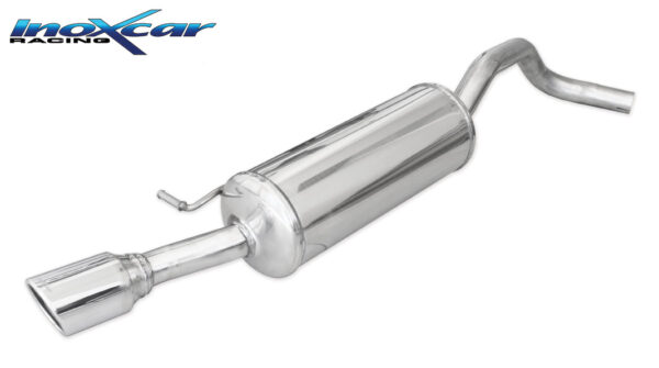 INOX CAR - POSTERIORE CON USCITA DIAM.90 X-RACE VOLKSWAGEN POLO (TYPE 6R) 1.4 (85CV) 2010