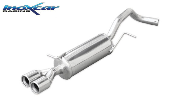 INOX CAR - POSTERIORE CON USCITA 2 X DIAM.80 VOLKSWAGEN POLO (TYPE 6R) 1.4 TSI GT (140CV) 2013