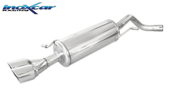 INOX CAR - POSTERIORE CON USCITA 2 X DIAM.80 X-RACE VOLKSWAGEN POLO (TYPE 6R) WRC 2.0 TSI (220CV) 2013