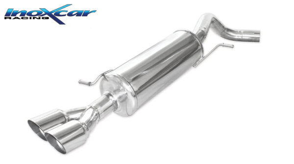 INOX CAR - POSTERIORE CON USCITA 2 X DIAM. 80 RACING VOLKSWAGEN POLO (TYPE 6R) WRC 2.0 TSI (220CV) 2013