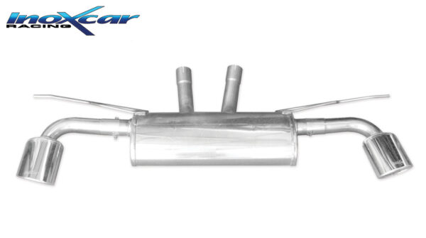 INOX CAR - POSTERIORE CON USCITA SINGOLA OVALE VOLKSWAGEN TUAREG 5.0 V10 TDI (313CV) 2007