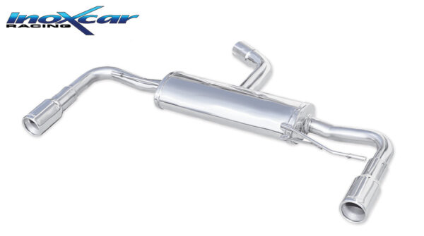 INOX CAR - POSTERIORE CON USCITA SINGOLA DIAM. 80 DX+SX VOLKSWAGEN SCIROCCO 2.0R TFSI (265CV) 2010