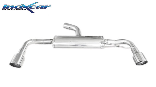 INOX CAR - POSTERIORE CON USCITA SINGOLA DIAM. 102 RACING DX+SX VOLKSWAGEN SCIROCCO 2.0R TFSI (265CV) 2010