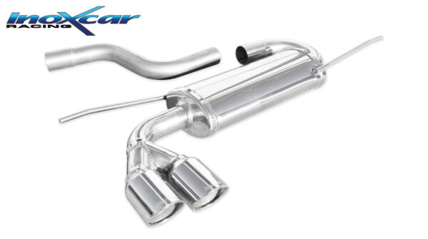 INOX CAR - POSTERIORE CON USCITA 2 X DIAM. 80 X-RACE VOLKSWAGEN SCIROCCO 2.0 TDI (140CV) 2008