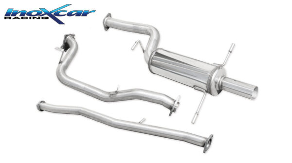 INOX CAR - TUBO SOSTITUZIONE CATALIZZATORE + TUBO CENTRALE DIRETTO + POSTERIORE SUBARU IMPREZA GT TURBO 2.0 2000