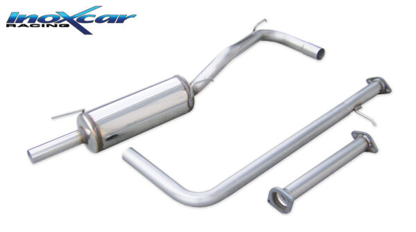 INOX CAR - TUBO SOSTITUZIONE CATALIZZATORE + TUBO CENTRALE DIRETTO + POSTERIORE RENAULT CLIO 1  WILLIAMS 2.0 (150CV) 1998 (Copia)