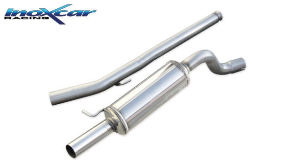 INOX CAR - TUBO CENTRALE DIRETTO + POSTERIORE RENAULT TWINGO 2 RS SPORT 1.6 16V (133CV) 2009