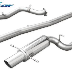 INOX CAR - TUBO SOSTITUZIONE CATALIZZATORE + TUBO CENTRALE DIRETTO + POSTERIORE CON USCITA DIAM. 102 RACING SUBARU IMPREZA STI TURBO 2.0 (265CV) 2002
