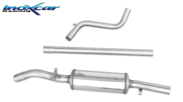 INOX CAR - TUBO CENTRALE DIRETTO + POSTERIORE VOLKSWAGEN GOLF 2 GTI 1.8 16V (136CV) 1985