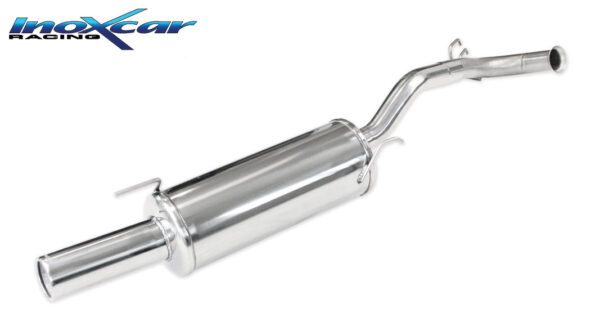 INOX CAR - POSTERIORE CON USCITA SINGOLA DIAM.80 RENAULT CLIO 1 1.2 (58CV) 1998