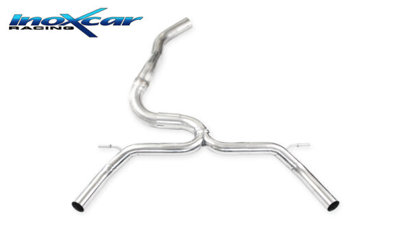 INOX CAR - POSTERIORE SENZA SILENZIATORE CON USCITA DIAM.50 DX+SX RENAULT CLIO 4 RS TROPHY 220 EDC 1.6 TURBO (220CV) 2015
