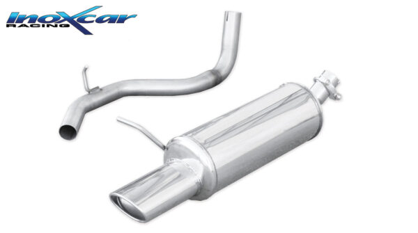 INOX CAR - POSTERIORE CON USCITA SINGOLA OVALE VOLKSWAGEN NEW BEETLE 2.0 (115CV) 1998
