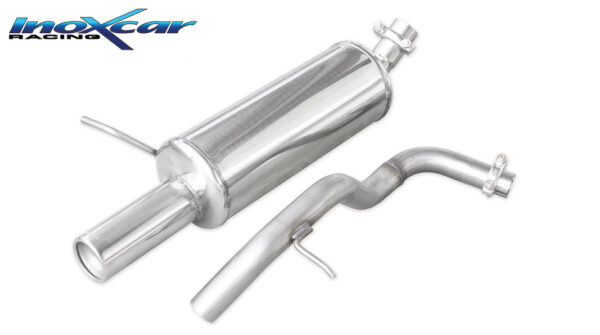 INOX CAR - POSTERIORE CON USCITA SINGOLA DIAM.80 VOLKSWAGEN NEW BEETLE 1.6 (100CV) 1998