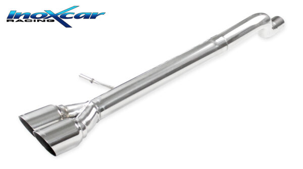 INOX CAR - POSTERIORE SENZA SILENZIATORE CON USCITA 2 X DIAM.80 RACING VOLKSWAGEN POLO AW Restyling 2.0 GTI (207CV) 2022