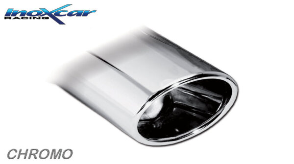 INOX CAR - POSTERIORE CON USCITA SINGOLA OVALE SEAT LEON (TYPE 1M) 1.8 TURBO CUPRA (210CV) / CUPRA R (225CV) 2002