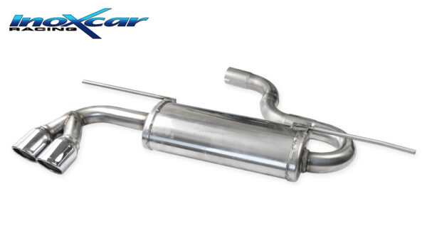 INOX CAR - POSTERIORE CON USCITA 2 X DIAM.80 X-RACE VOLKSWAGEN GOLF 7 GTE 1.4 TSI HYBRID (150CV) 2013
