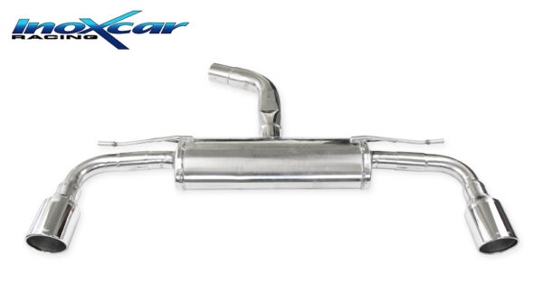 INOX CAR - POSTERIORE CON USCITA DIAM.100 X-RACE DX+SX VOLKSWAGEN GOLF 7 2.0 GTI (230CV) 2013
