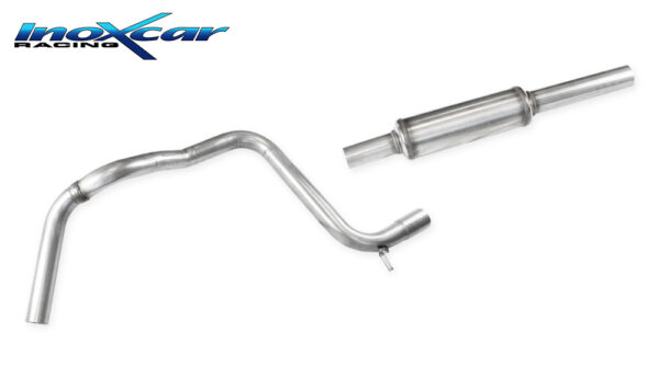 INOX CAR - TUBO CENTRALE SILENZIATO SEAT LEON (TYPE 5F) 1.4 TSI (122CV) 2012