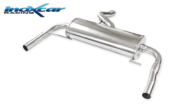 INOX CAR - POSTERIORE CON USCITA DIAM.50 DX+SX RENAULT CLIO 3 RESTYLING RS 2.0I (200CV) / RS GORDINI (203CV) 2010
