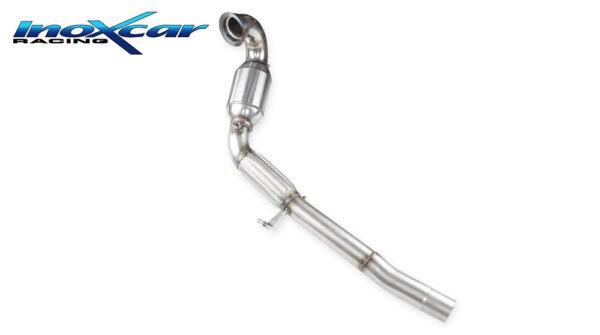 INOX CAR - TUBO SOSTITUZIONE CATALIZZATORE CON CAT. METALLICO SPORTIVO 200 CPSI RS VOLKSWAGEN GOLF 7.5 2.0 GTI (245CV) 2017