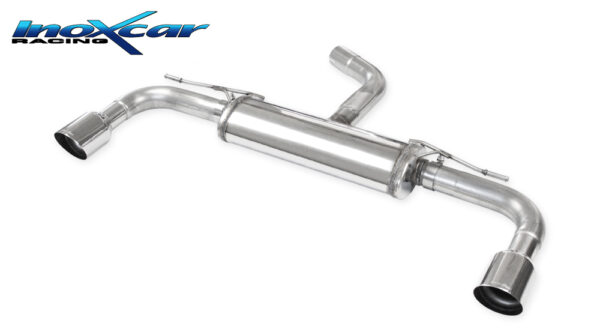 INOX CAR - POSTERIORE SILENZIATO CON USCITA DIAM.100 RACING DX+SX VOLKSWAGEN GOLF 8 2.0 GTI (245CV) 2020