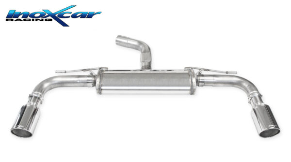 INOX CAR - POSTERIORE SILENZIATO CON USCITA DIAM.100 X-RACE DX+SX VOLKSWAGEN GOLF 8 2.0 GTI (245CV) 2020