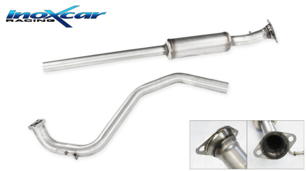 INOX CAR - TUBO CENTRALE SILENZIATO SUZUKI SWIFT SPORT HYBRID 1.4 (129CV) 2020