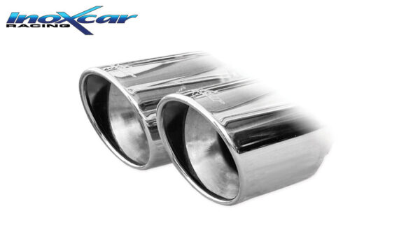 INOX CAR - POSTERIORE CON USCITA 2 x DIAM.80 X-RACE REANULT CLIO 4 1.2 (75CV) 2013