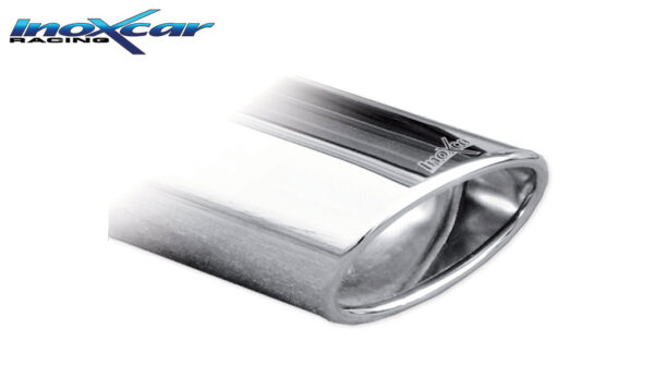 INOX CAR - POSTERIORE CON USCITA SINGOLA OVALE SEAT LEON (TYPE 1P) 2.0 TDI (140CV) 2005