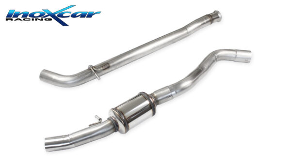 INOX CAR - TUBO CENTRALE SILENZIATO + POSTERIORE RENAULT CLIO 4 RS TROPHY 1.6 TURBO (220CV) 2015