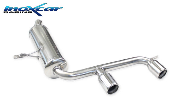 INOX CAR - POSTERIORE CON USCITA CENTRALE 2 X DIAM. 80 RENAULT MEGANE II GT 2.0 DCI (150CV) 2007