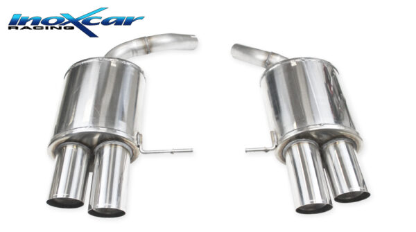 INOX CAR - POSTERIORE CON USCITA 2 X DIAM. 90 RACING DX+SX SKODA SUPERB WAGON 2.0TSI 4WD (280CV) 2020