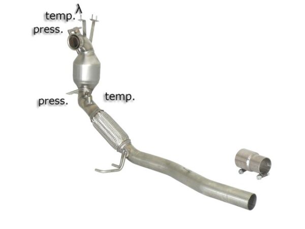 RAGAZZON - DOWNPIPE KAT + ELIMINAZIONE FAP - VOLKSWAGEN GOLF Mk6 – 2.0GTD (125kW) 11/2008>