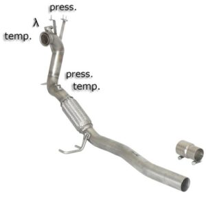 RAGAZZON - DOWNPIPE SKAT + ELIMINAZIONE FAP - VOLKSWAGEN TOURAN Mk1 - 1.6TDi DPF (66/77kW) 2010>