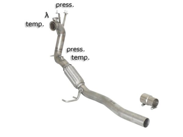 RAGAZZON - DOWNPIPE SKAT + ELIMINAZIONE FAP - VOLKSWAGEN GOLF Mk6 – 1.6TDi DPF (77kW) 2009>2013