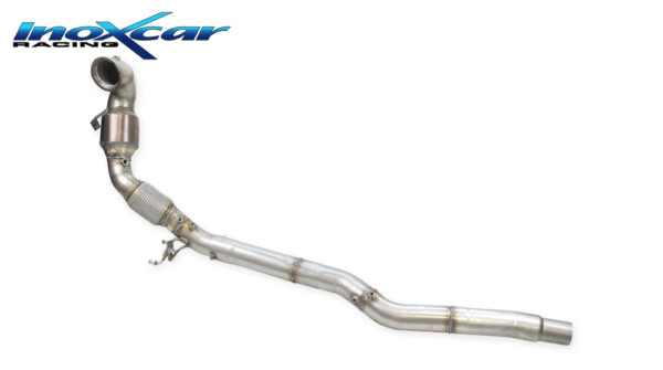 INOX CAR - TUBO SOSTITUZIONE CATALIZZATORE CON CAT. SPORTIVO 200CPSI VOLKSWAGEN GOLF 8 2.0 R (333cv) con OPF 4WD 2023