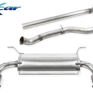INOX CAR -  TUBO CENTRALE DIRETTO + TERMINALE CON SILENZIATORE CON USCITA 1 X DIAM. 114 RACING DX+SX TOYOTA GR 86 2.4i (234cv) 2021